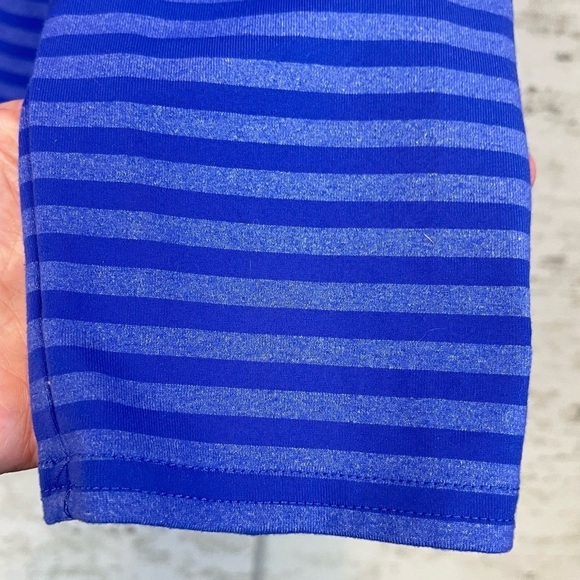 COOLIBAR Womens UPF 50+ Long Sleeve Polo XL Blue Striped - Picture 7 of 16